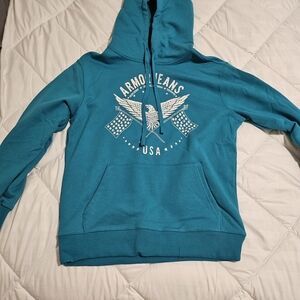 Armo Jeans Teal Hoodie for Men